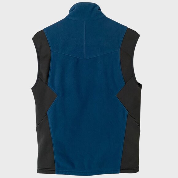 REI Co-op Fleece Full-Zip Vest Blue & Black Men's Small Hiking Travel Outerwear - Picture 4 of 10